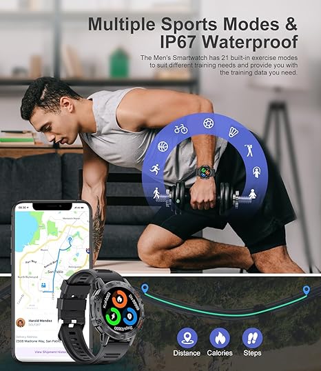 Military Smart Watch for Men